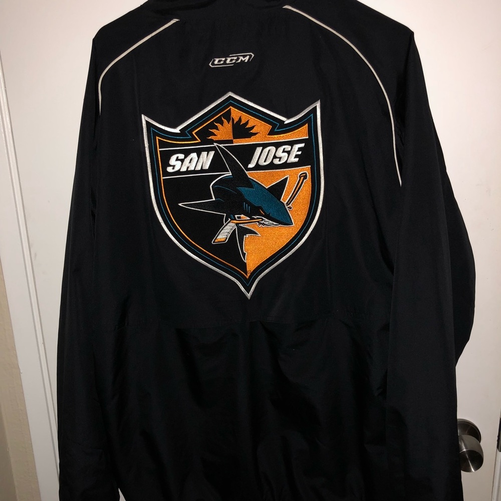 Vintage CCM San Jose Sharks Windbreaker